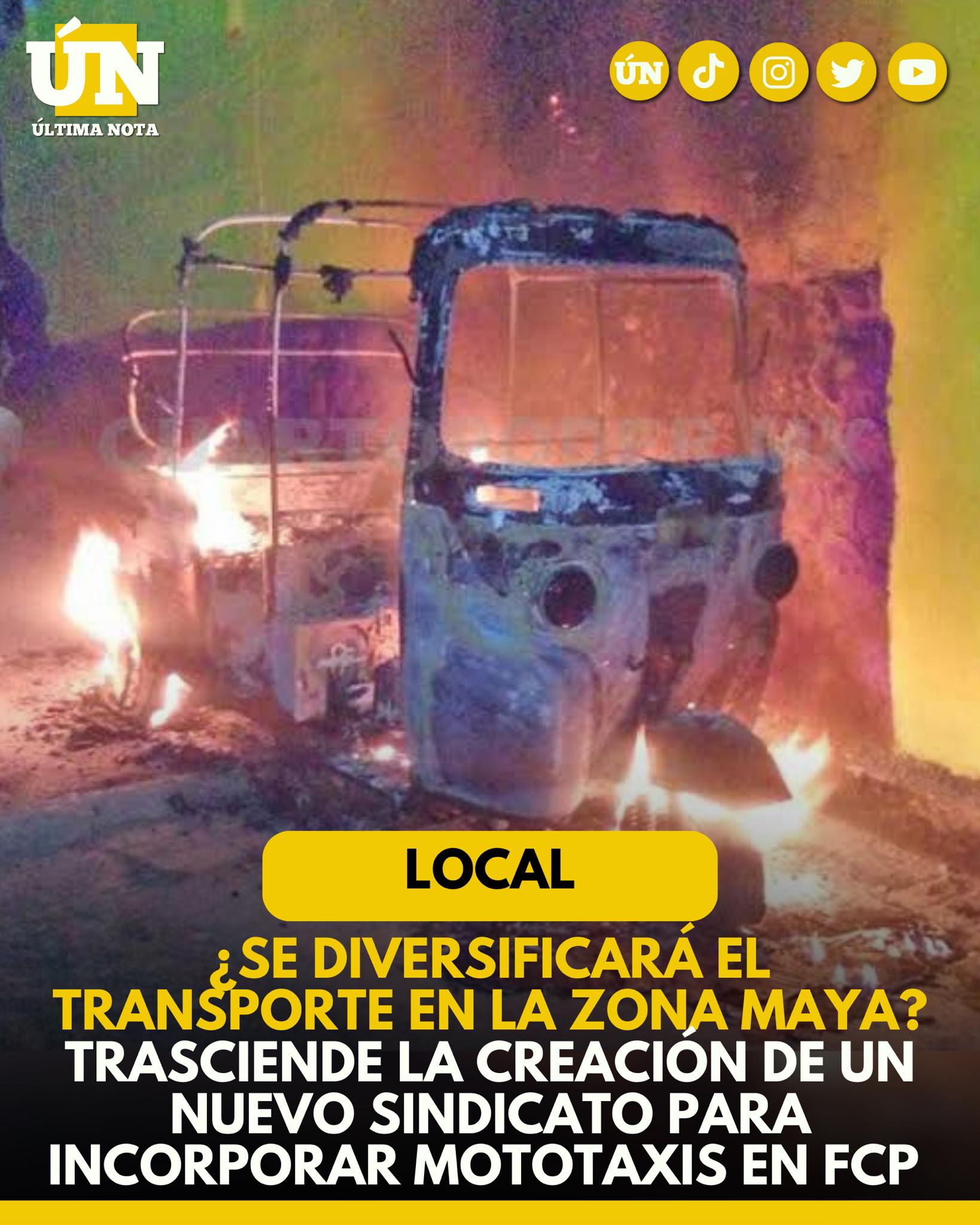 ¿Se diversificará el transporte en la zona maya? Trasciende la creación de un nuevo sindicato para incorporar mototaxis en FCP