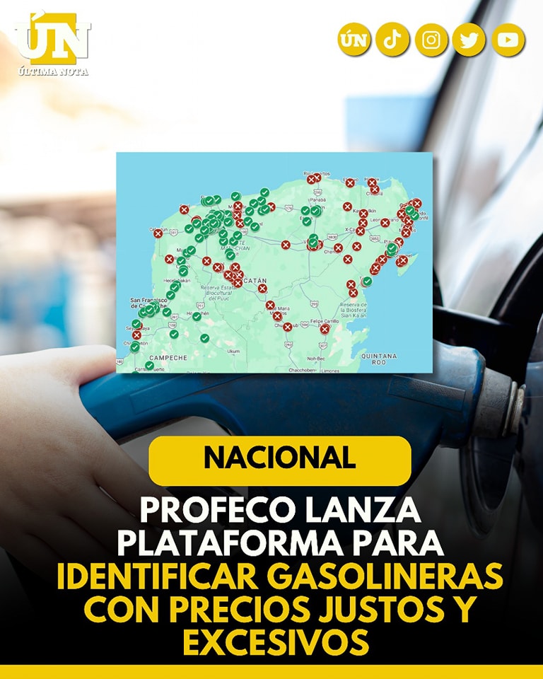 PROFECO lanza plataforma para identificar gasolineras con precios justos y excesivos