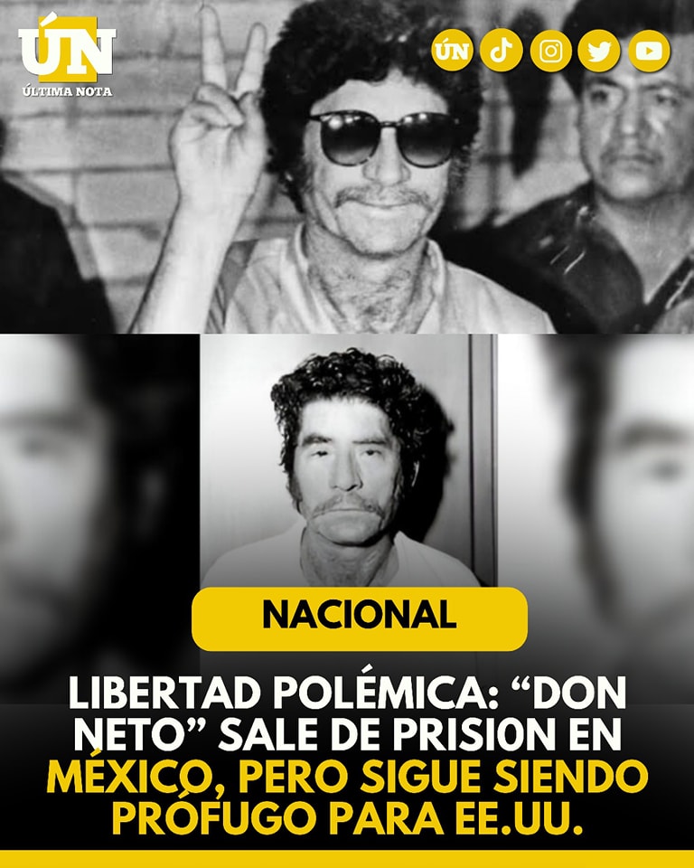 Liberan a “Don Neto”, fundador del Cárt3l de Guadalajara, pero sigue en la lista de prófug0s de EEUU