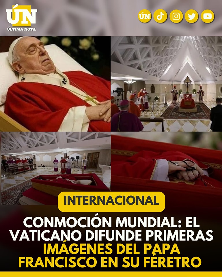 Conmoción mundial: El Vaticano difunde primeras imágenes del Papa Francisco en su féretro