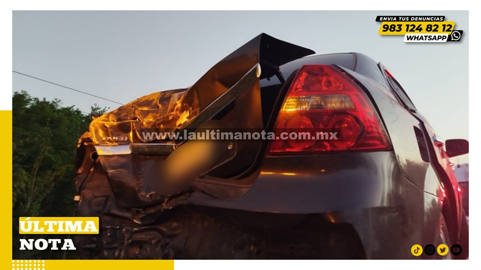 Vehículo fantasma impact4 a coche y huye del lugar