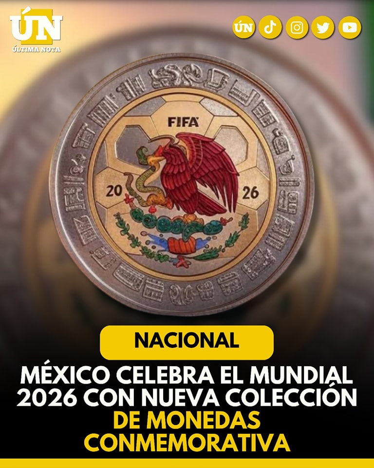 México celebra el Mundial 2026 con nueva colección de monedas de oro, plata y cuño corriente