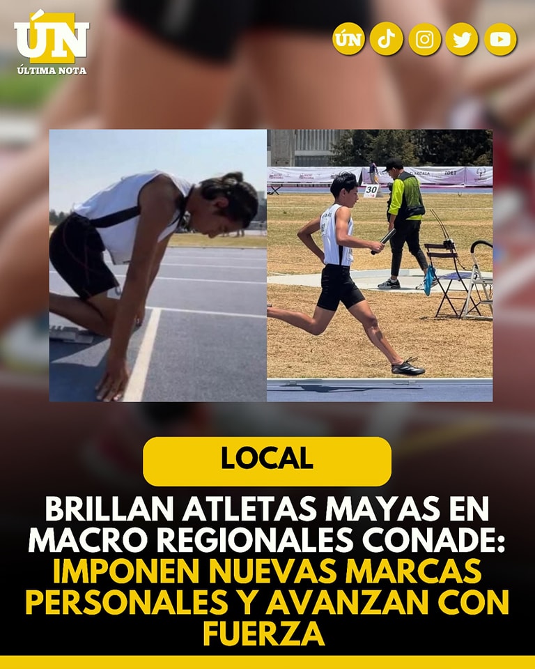 Brillan atletas mayas en Macro Regionales CONADE: imponen nuevas marcas personales y avanzan con fuerza