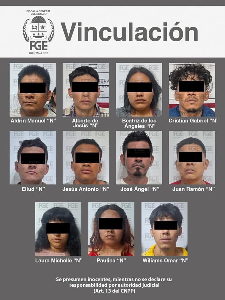 Consigue FGE vinculación a proceso para 11 personas por h0micidi0 calificado en Benito Juárez