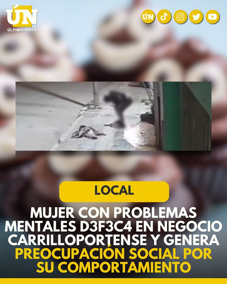 Mujer extranjera con posible discapacidad mental genera preocupación social tras conducta inapropiada en la vía pública