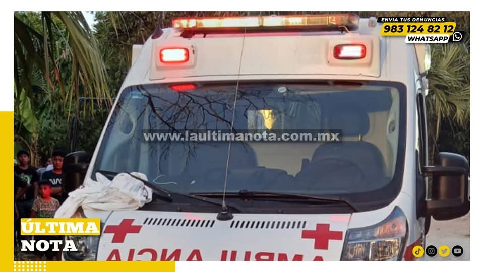Persona resulta lesi0nad4 tras presunto atr0pell4miento en la comunidad de Señor, Quintana Roo