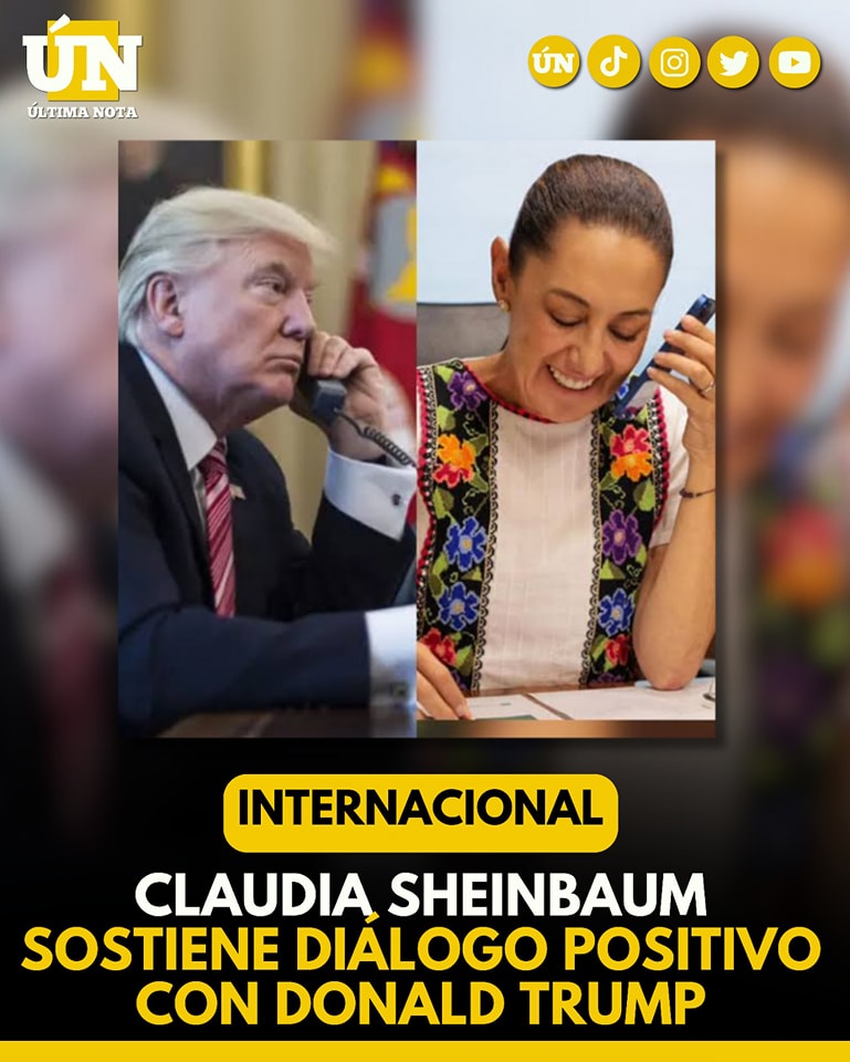 Claudia Sheinbaum sostiene diálogo positivo con Donald Trump
