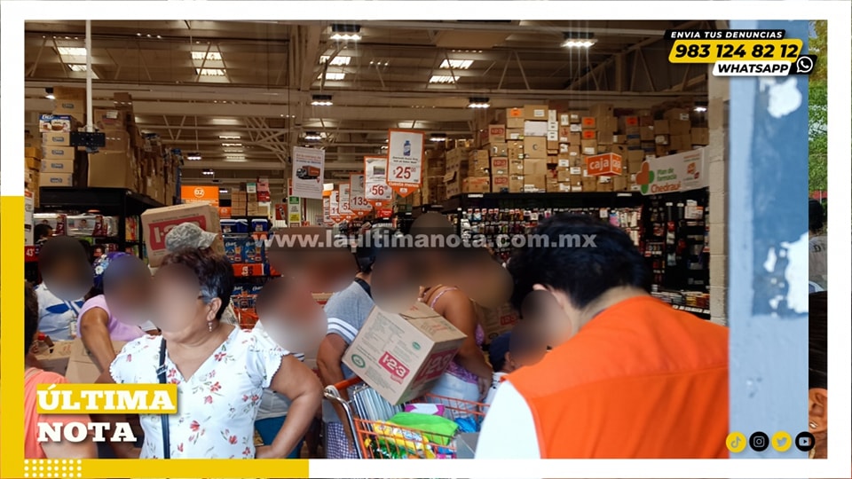 Clientes  inconformes en Chedraui de Felipe Carrillo Puerto por cancelación repentina de promoción en aceite