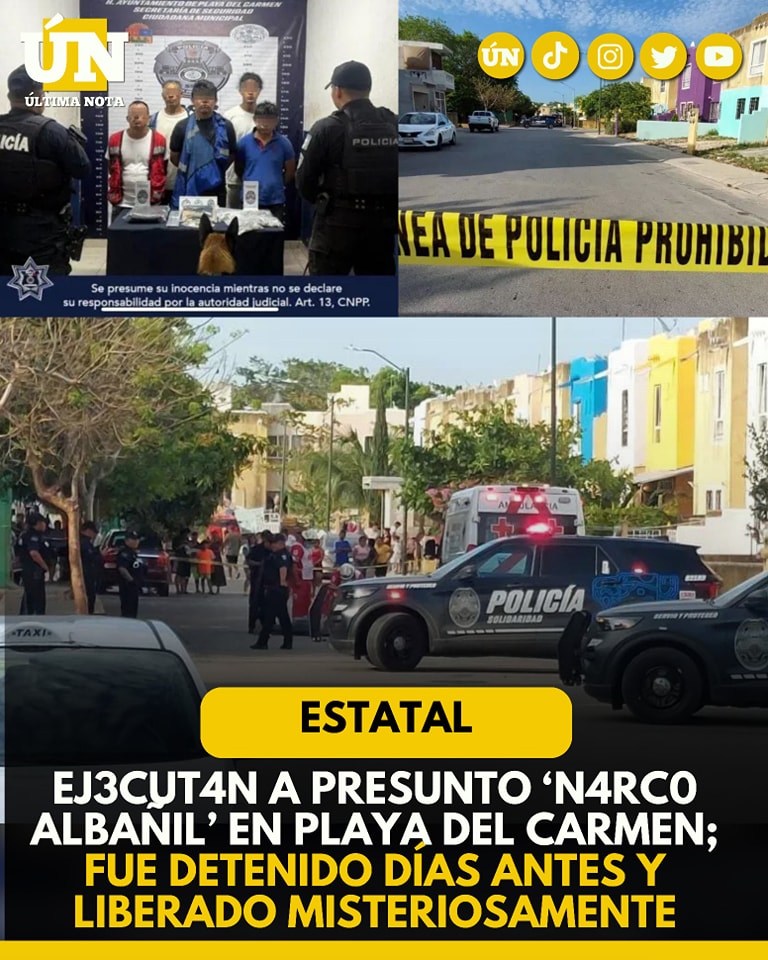 Ej3cut4n a presunto ‘n4rc0 albañil’ en Playa del Carmen; fue detenido días antes y liberado misteriosamente