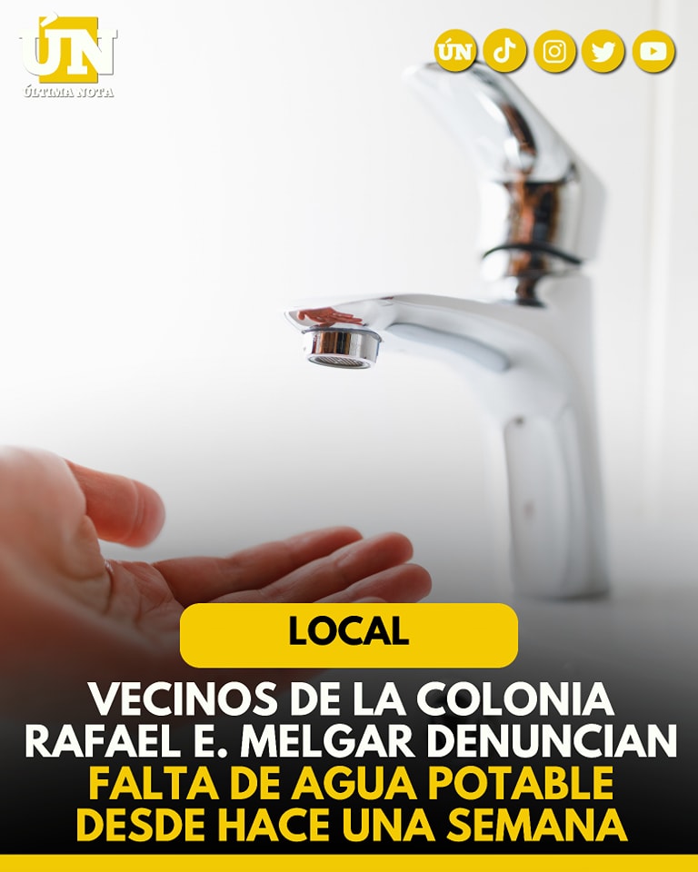 Vecinos de la colonia Rafael E. Melgar denuncian falta de agua potable desde hace una semana
