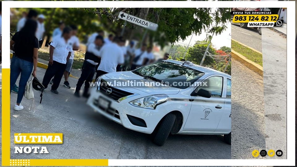 TAXISTA PROVOCA ACCIDENTE AL INTENTAR GIRAR EN “U” EN AVENIDA LÁZARO Cárdenas