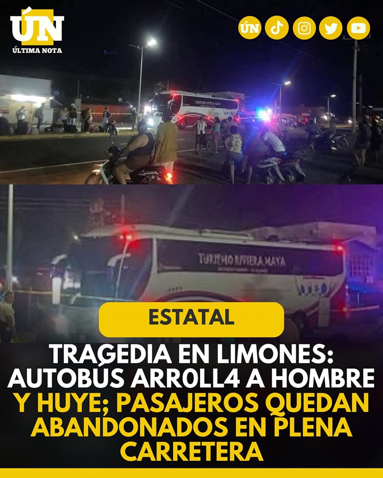 Autobús 4rr0ll4 a hombre y huye; pasajeros quedan abandonados en plena carretera
