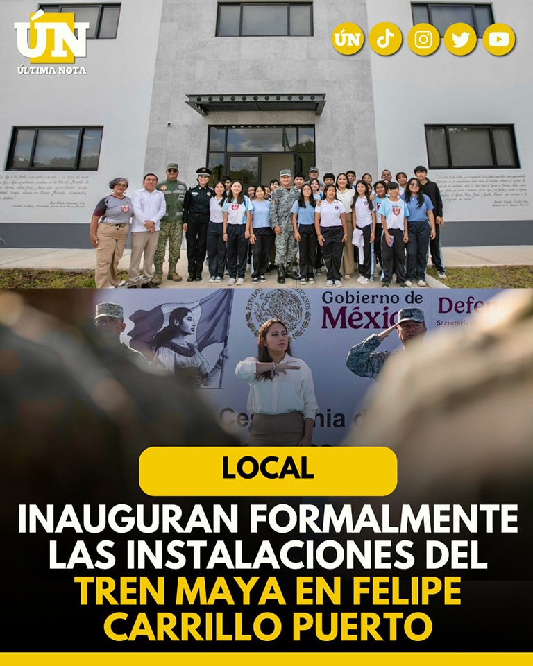 Inauguran formalmente las instalaciones del Tren Maya en Felipe Carrillo Puerto