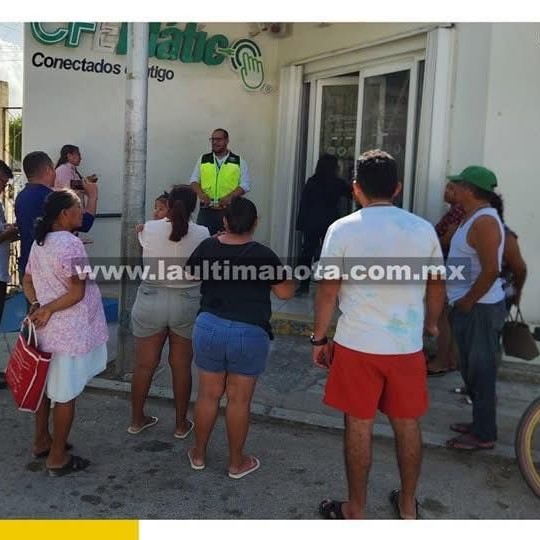 SIN LUZ Y CONVOCAN A MANIFESTACIÓN FRENTE A LA CFE EN FELIPE CARRILLO PUERTO