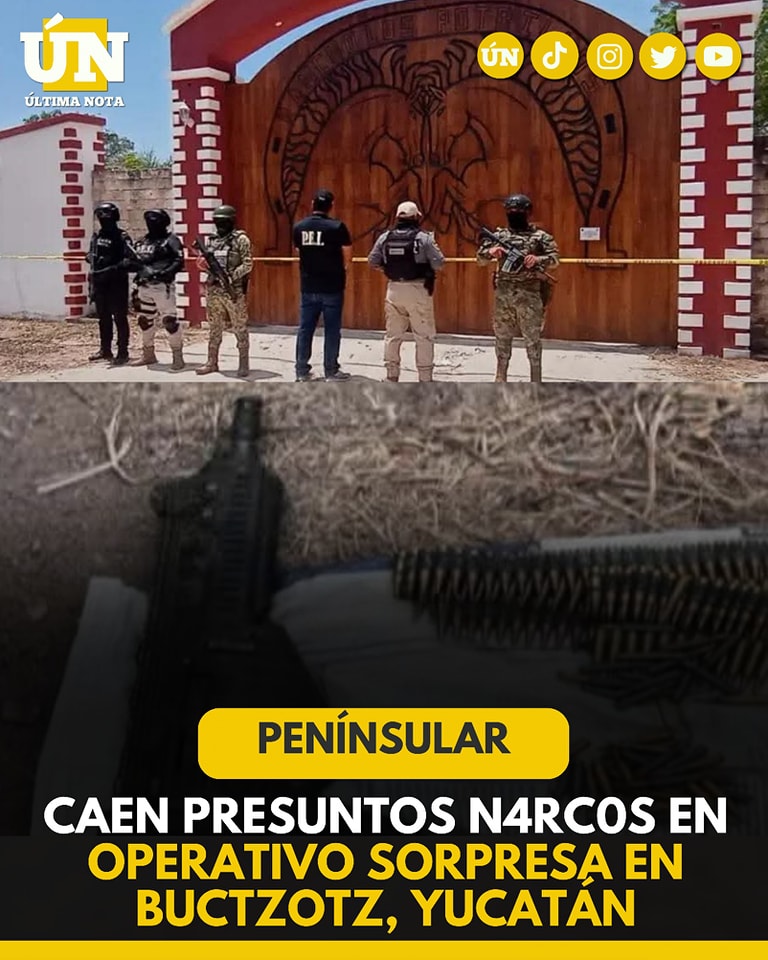 Caen presuntos n4rc0s en operativo sorpresa en Buctzotz, Yucatán