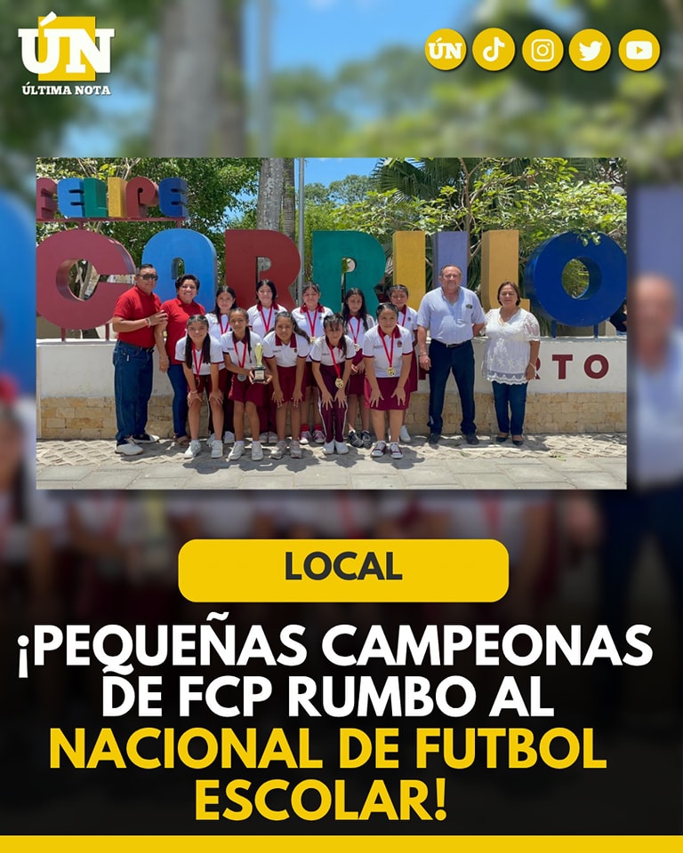 ¡Pequeñas campeonas deFCP rumbo al nacional de futbol escolar!