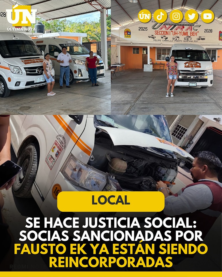 Se hace justicia social: socias sancionadas por Fausto Ek ya están siendo reincorporadas