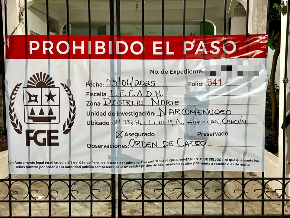 FGE de Quintana Roo, Marina y Guardia Nacional cumplen dos órdenes de c4t30; aseguran dr0g4s y detienen a un masculino por n4rc0m3nudeo en Isla Mujeres