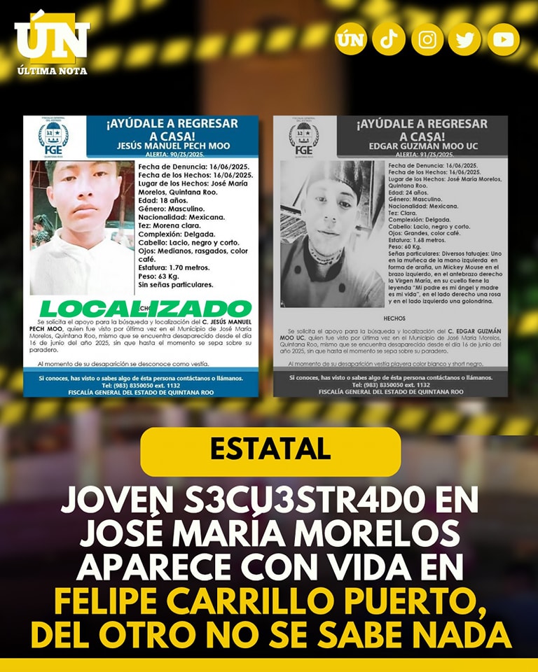 Jóven desaparecido en Morelos aparece con vida en gasolinera de Carrillo
