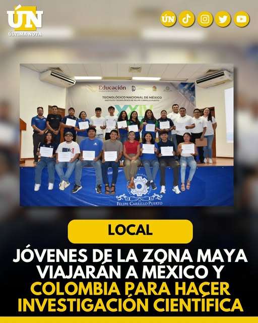 Jóvenes de la zona maya viajarán a México y Colombia para hacer investigación científica
