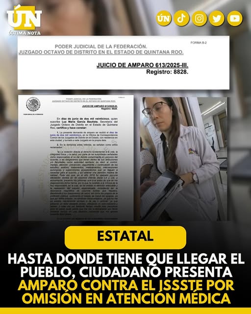 ¡Basta de vueltas! Ciudadano interpone amparo contra el ISSSTE por negligencia médica reiterada