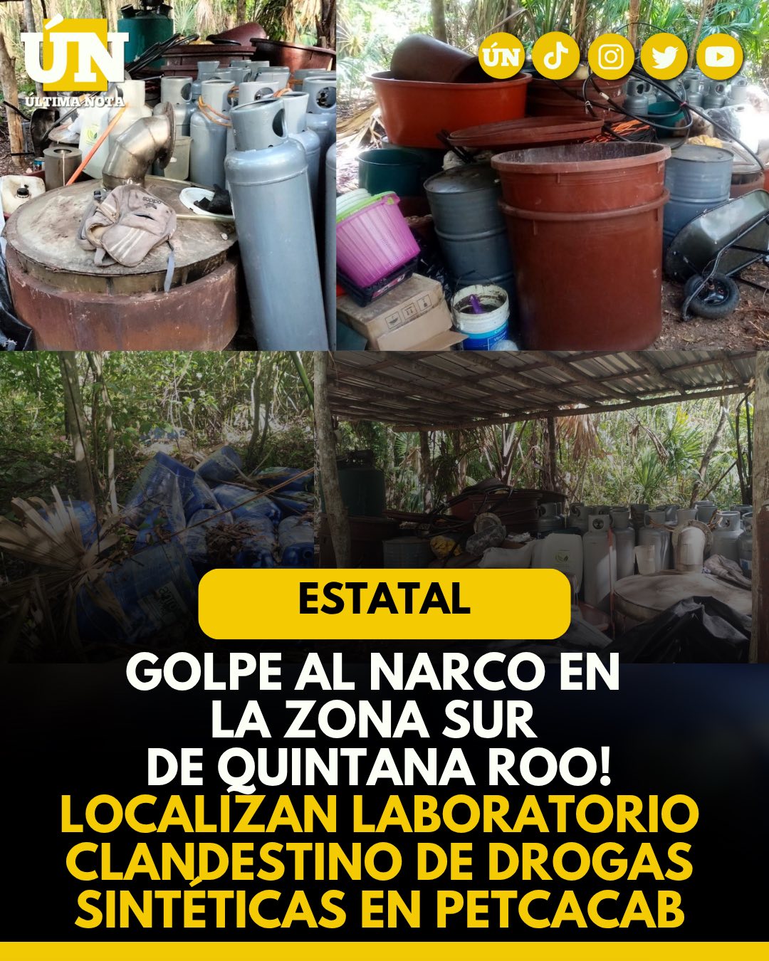Desmántelan laboratorio clandestino de drxg4s sintéticas