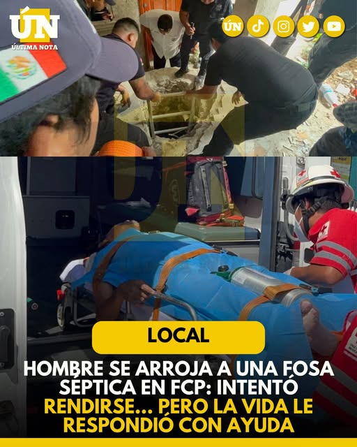 hombres se arroj.4 a una fosa séptica en FCP: Intentó rendirse… pero la vida le respondió con ayuda