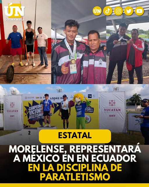 Pedro Emmanuel Balam representará a México en Ecuador en la disciplina de paratletismo