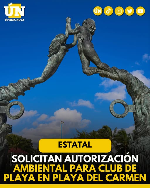 Solicitan autorización ambiental para club de playa en Playa del Carmen