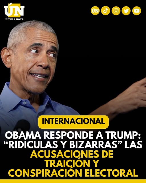 Obama responde a Trump: “Ridículas y bizarras” las acusaciones de traición y conspiración electoral