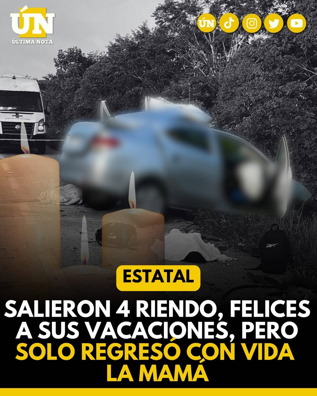Del coche salió con vida… pero sin su familia