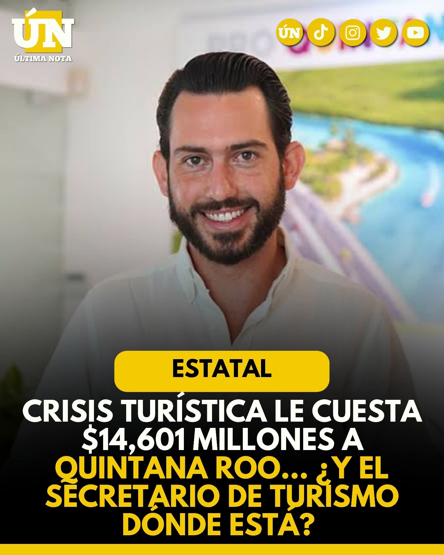 Crisis turística le cuesta $14,601 millones a Quintana Roo… ¿y el secretario de Turismo dónde está?