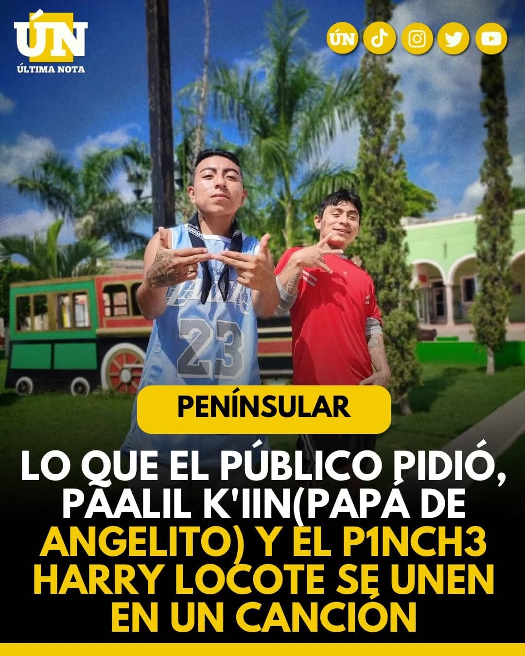 ¡Se viene bomba musical! Paalil K’iin y el p1nch3 Harry Lokote preparan rolón juntos.