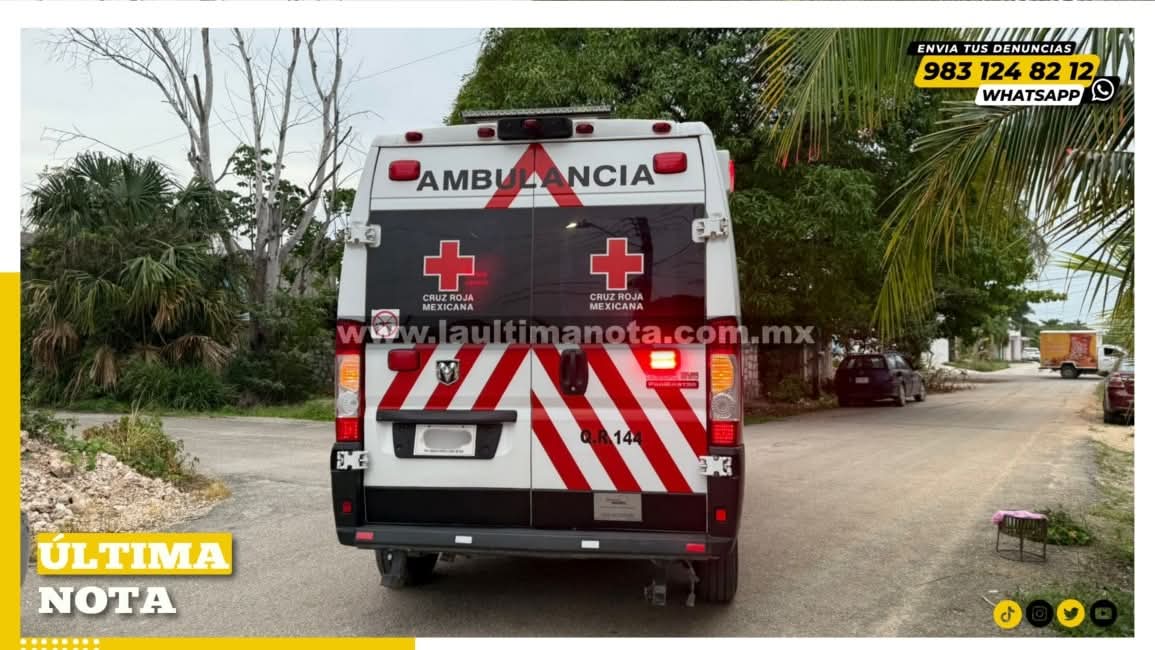 R1ñ4 s4ngri3nt4 en Felipe Carrillo Puerto deja dos heridos con 4rm4 blanca; uno está grave.