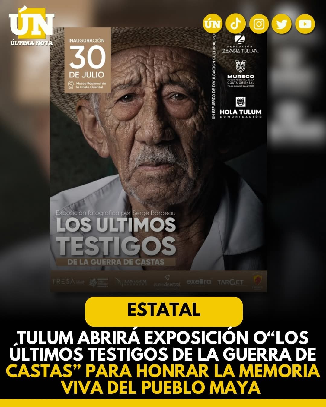 Tulum abrirá exposición “Los últimos testigos de la Guerra de Castas” para honrar la memoria viva del pueblo maya.