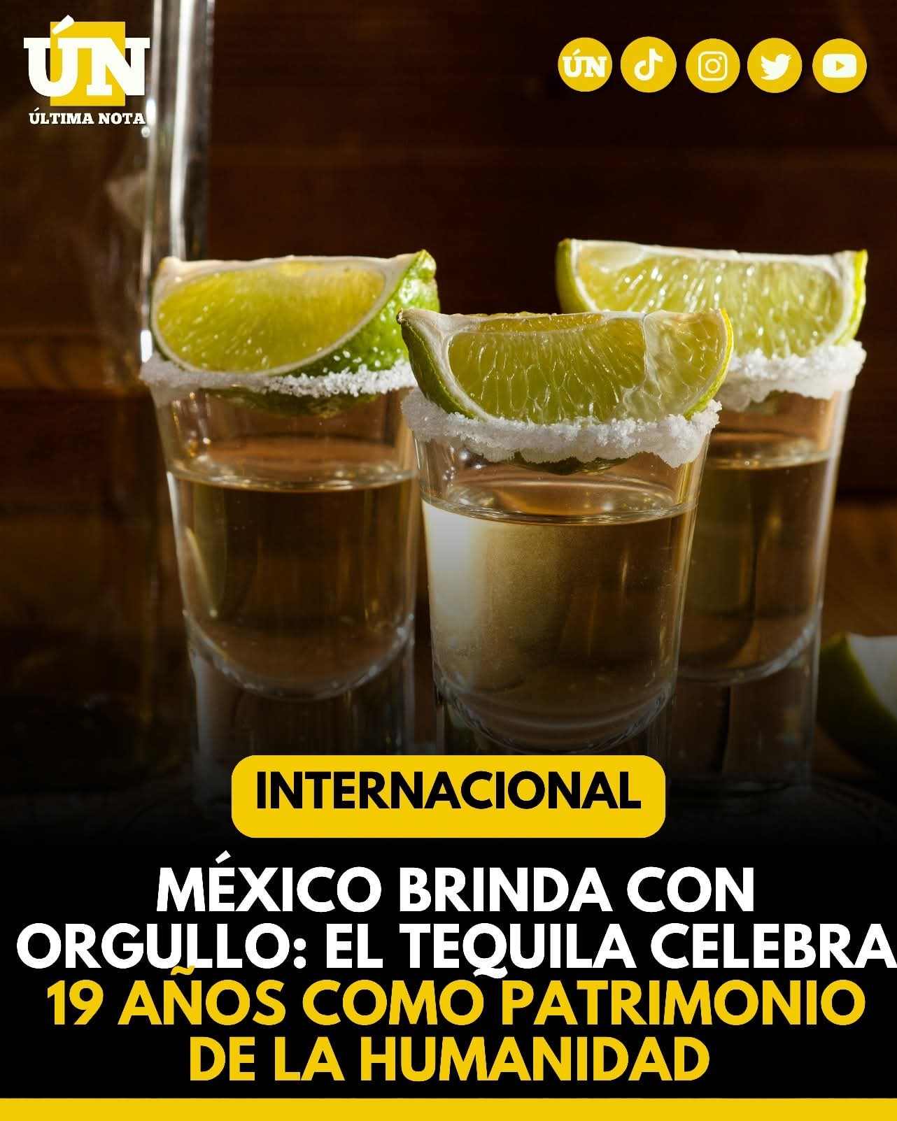 México brinda con orgullo: el tequila celebra 19 años como Patrimonio de la Humanidad.