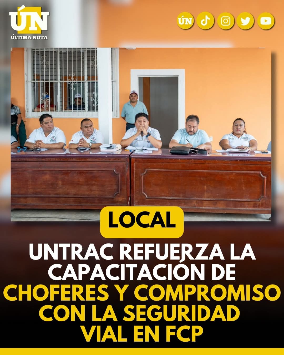 Untrac refuerza la capacitación de choferes y compromiso con la seguridad vial en FCP.