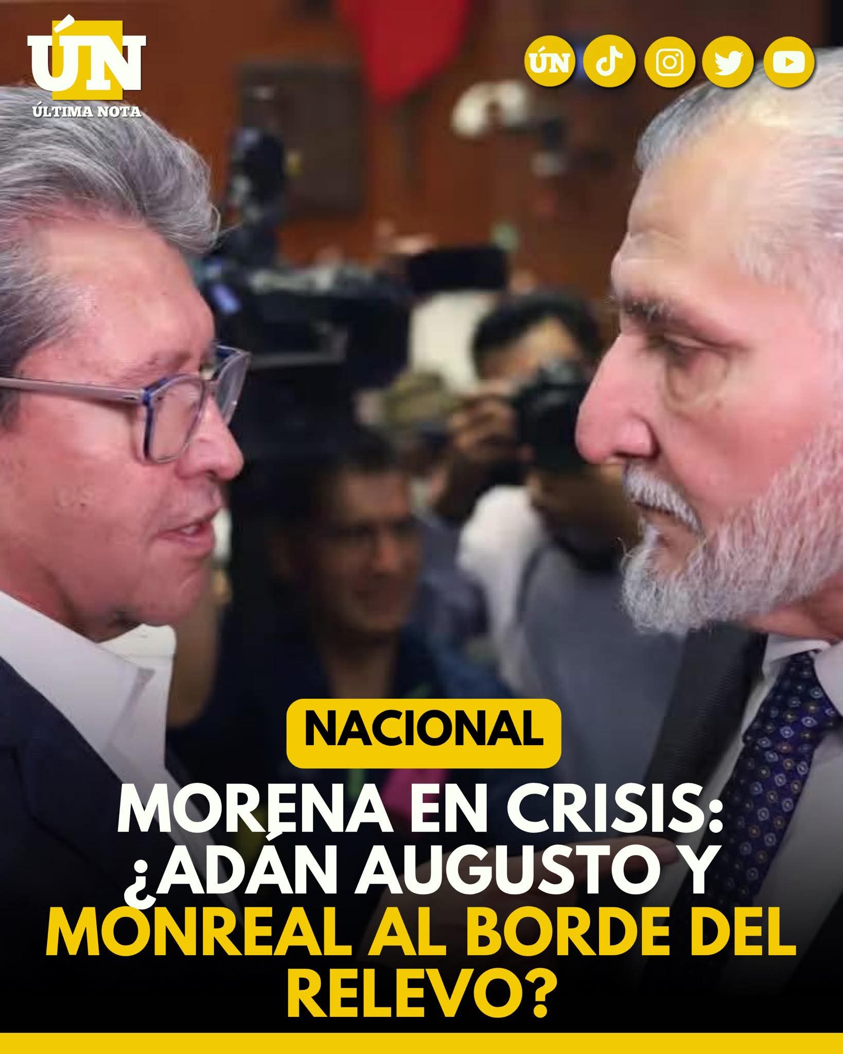 Morena en crisis: ¿Adán Augusto y Monreal al borde del relevo?