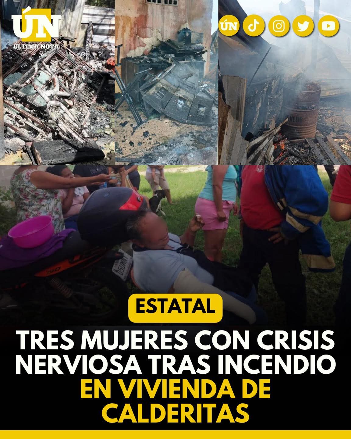 Voraz inc3nd1o en Calderitas deja cuantiosos daños y tres mujeres con crisis nerviosa.