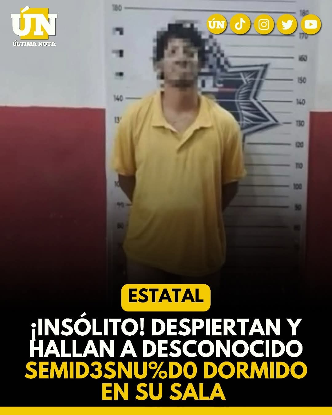 ¡Insólito! Despiertan y hallan a desconocido semid3snud0 dormido en su sala.