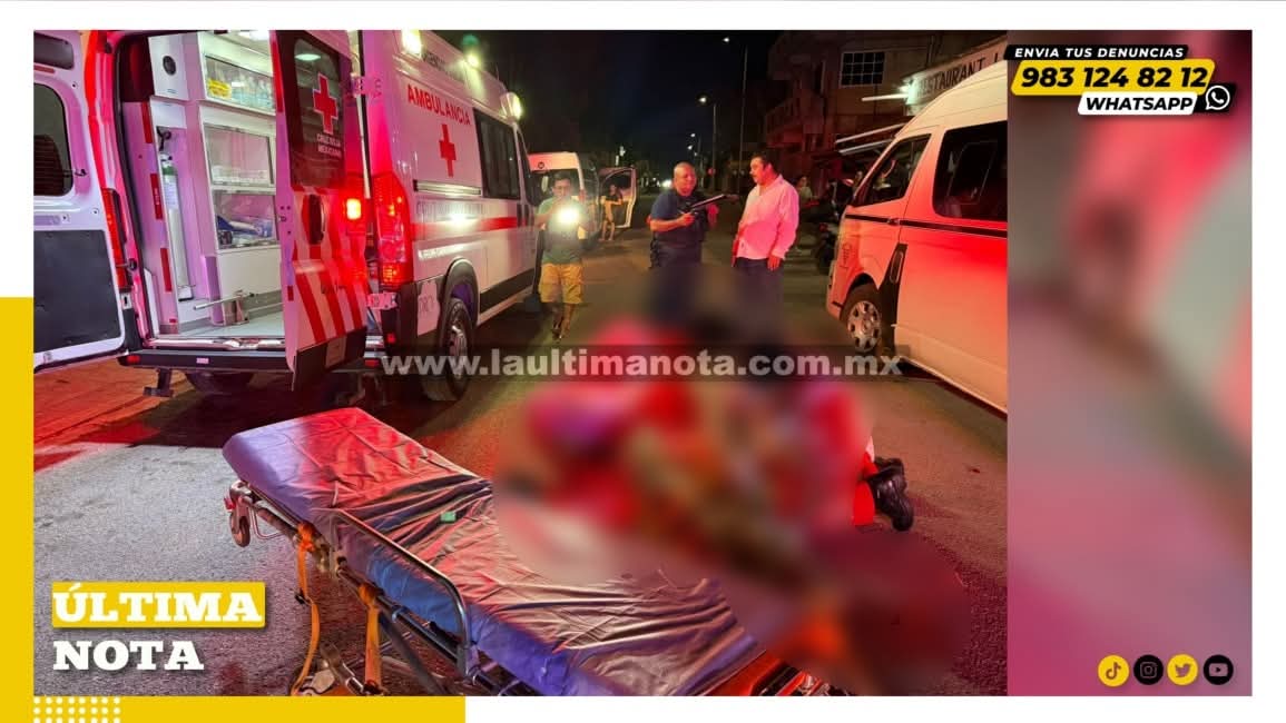 Acaba con una posible fractura motociclista tras chocar contra una van en FCP.