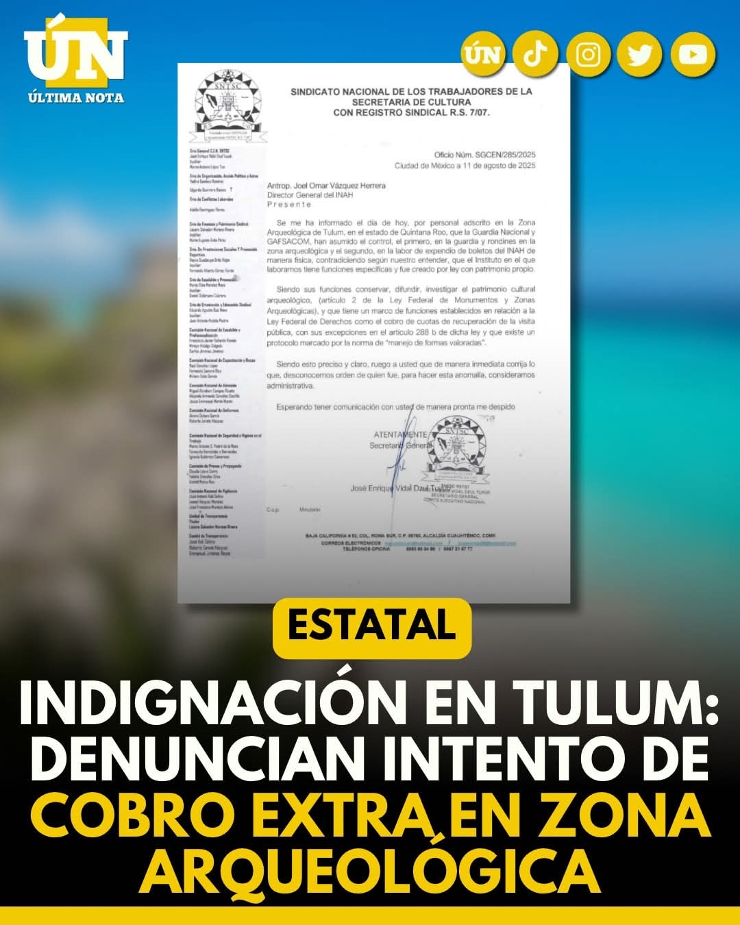 Indignación en Tulum: denuncian intento de cobro extra en zona arqueológica.