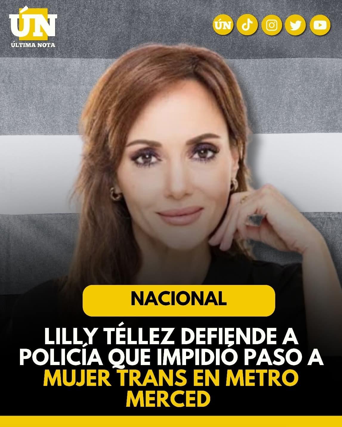 Lilly Téllez defiende a policía que impidió paso a mujer trans en Metro Merced.
