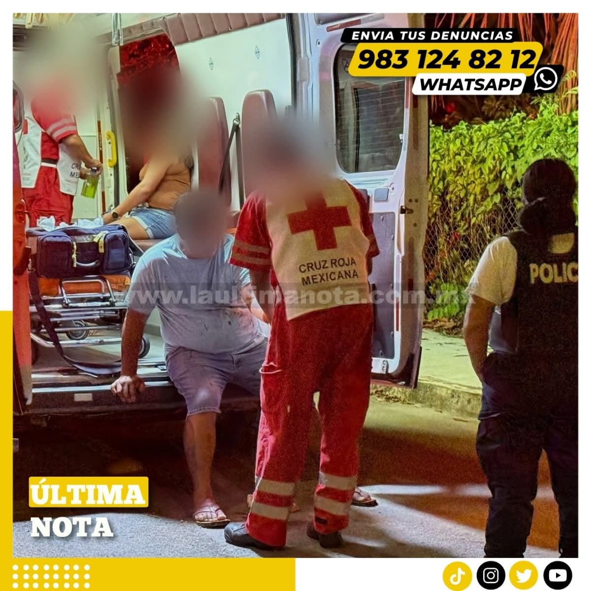 Mujer agrede a su pareja con 4rm4 bl4nca en Felipe Carrillo Puerto.