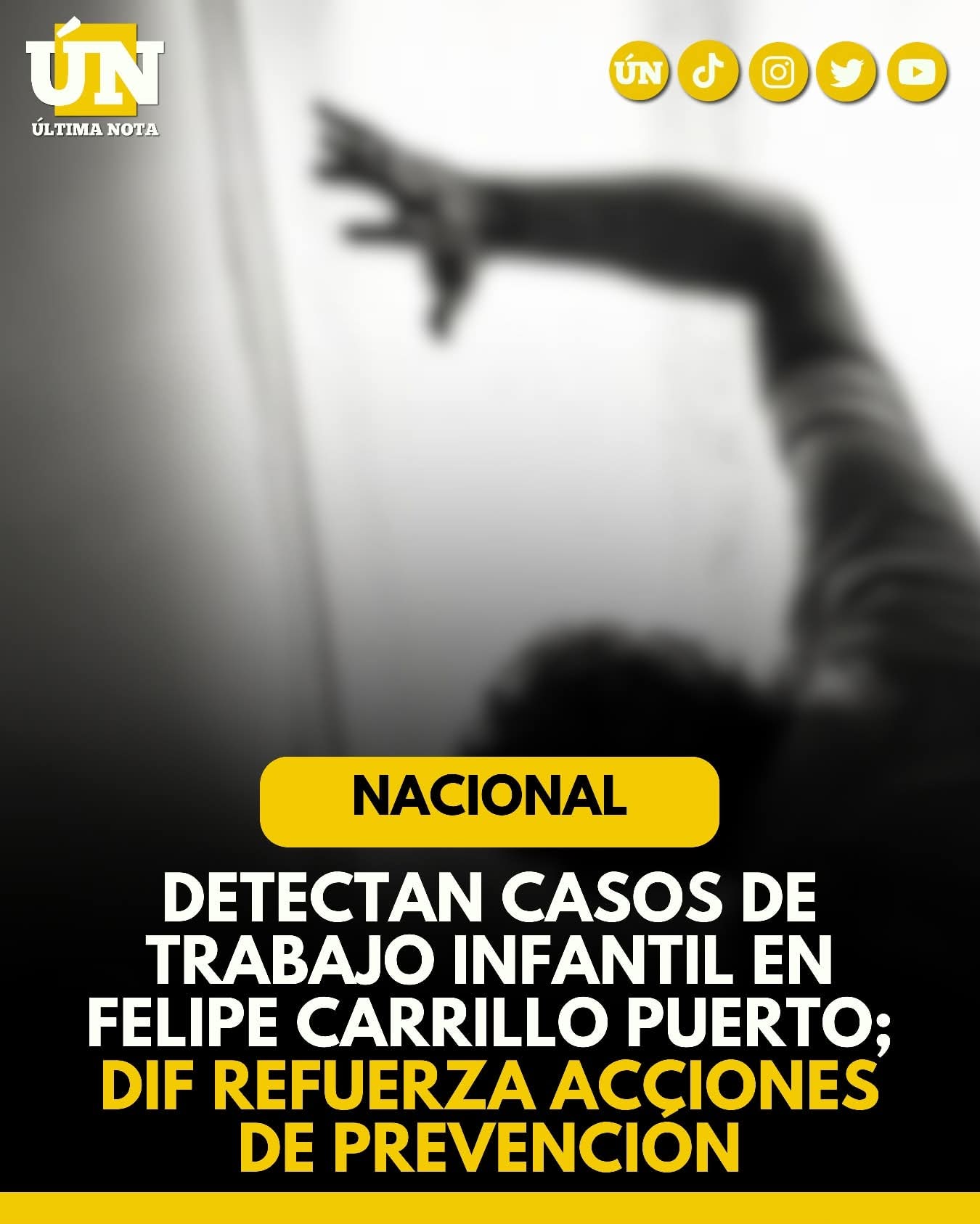 Detectan casos de trabajo infantil en Felipe Carrillo Puerto; DIF refuerza acciones de prevención.