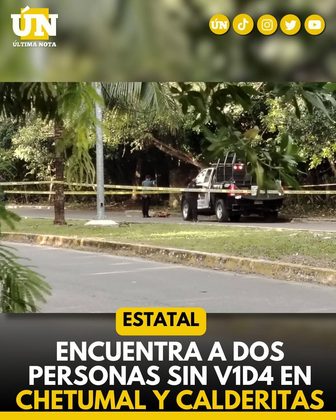 Encuentra a dos personas sin v1d4 en Chetumal y Calderitas.