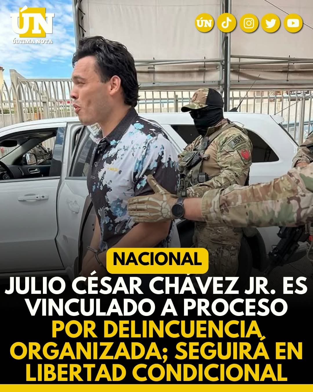 Julio César Chávez Jr. es vinculado a proceso por d3l1ncu3nc14 organizada; seguirá en libertad condicional.