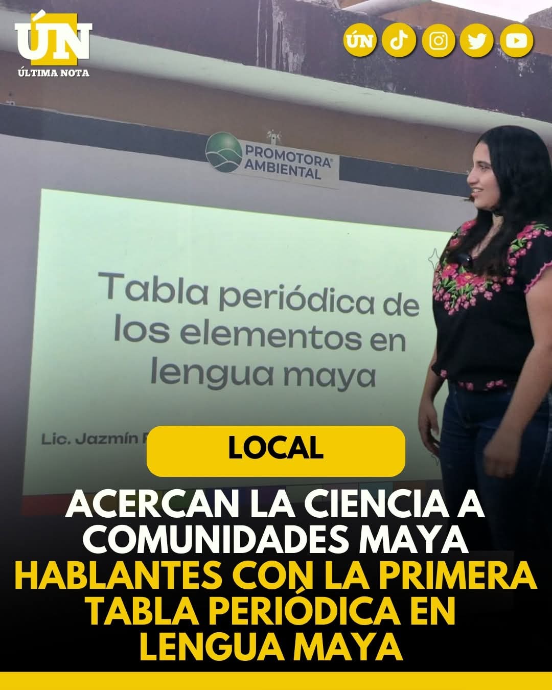 Acercan la ciencia a comunidades maya hablantes con la primera tabla periódica en lengua maya.