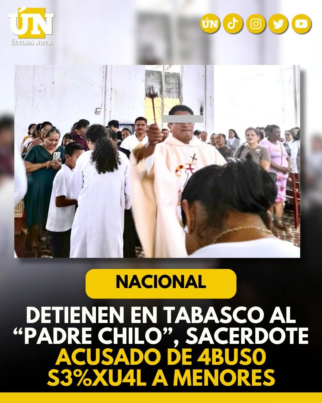 Detienen en Cárdenas al “Padre Chilo”, sacerdote acusado de 4bus0 s3%xu4l a menores.