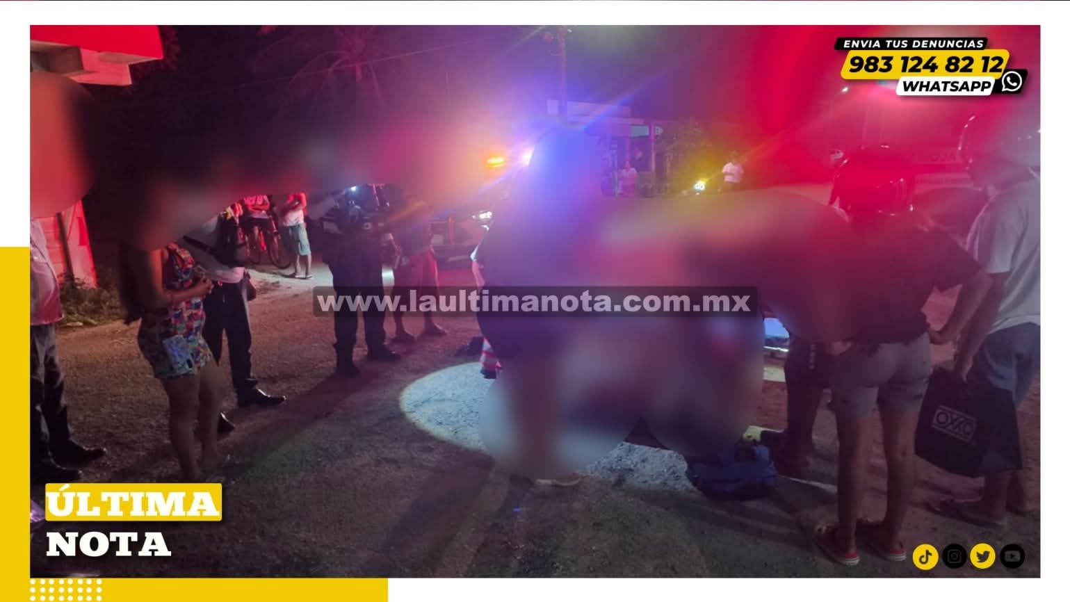 Chocan a motociclista en la zona maya, el causante se voló su alto.